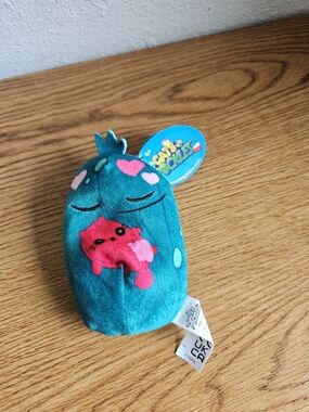4/$10 Cats Vs Pickles Beanie Plush Pickle Pink Cat Toy NWT 4 Inch